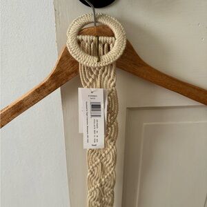 Target macrame belt, off white, small
